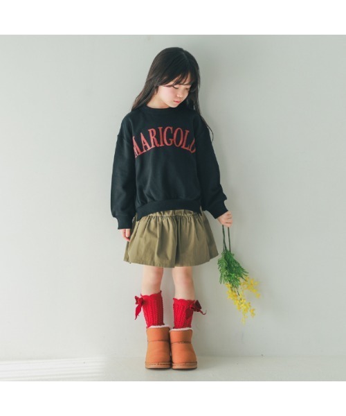 NHT（エヌエイチティー）の「エヌエイチティー MARIGOLD　バルーントレーナー（スウェット・キッズ・アイボリー/ブラック/ラベンダー・120cm/130cm/140cm/150cm/160cm/110cm）」の5枚目の写真