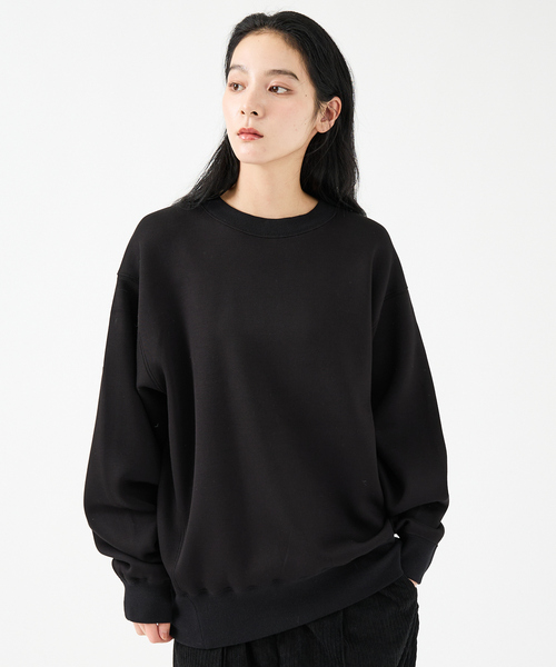 FORTUNA HOMME（フォルトゥナオム）の「【FORTUNA/フォルトゥナ】TECH SWEAT CREW NECK /トロミ鹿子ダンボールプルオーバースウェット【WEB限定】（スウェット・メンズ・ブラック/ブラウン/グリーン・M/L）」の2枚目の写真