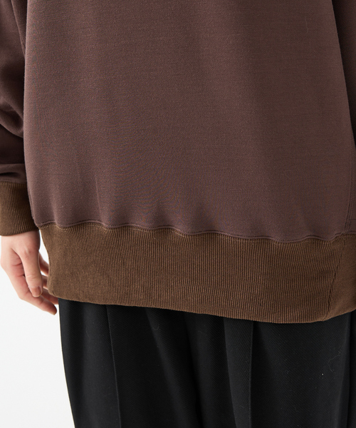 FORTUNA HOMME（フォルトゥナオム）の「【FORTUNA/フォルトゥナ】TECH SWEAT CREW NECK /トロミ鹿子ダンボールプルオーバースウェット【WEB限定】（スウェット・メンズ・ブラック/ブラウン/グリーン・M/L）」の12枚目の写真