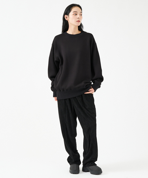 FORTUNA HOMME（フォルトゥナオム）の「【FORTUNA/フォルトゥナ】TECH SWEAT CREW NECK /トロミ鹿子ダンボールプルオーバースウェット【WEB限定】（スウェット・メンズ・ブラック/ブラウン/グリーン・M/L）」の13枚目の写真