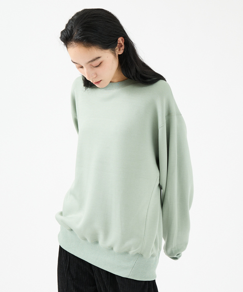 FORTUNA HOMME（フォルトゥナオム）の「【FORTUNA/フォルトゥナ】TECH SWEAT CREW NECK /トロミ鹿子ダンボールプルオーバースウェット【WEB限定】（スウェット・メンズ・ブラック/ブラウン/グリーン・M/L）」の15枚目の写真