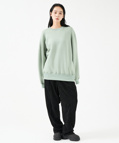 FORTUNA HOMME（フォルトゥナオム）の「【FORTUNA/フォルトゥナ】TECH SWEAT CREW NECK /トロミ鹿子ダンボールプルオーバースウェット【WEB限定】（スウェット・メンズ・ブラック/ブラウン/グリーン・M/L）」の16枚目の写真