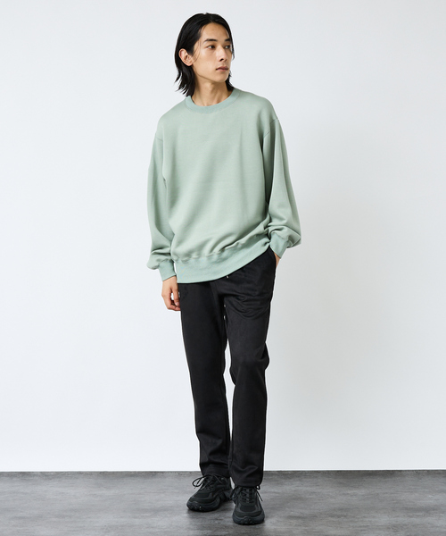 FORTUNA HOMME（フォルトゥナオム）の「【FORTUNA/フォルトゥナ】TECH SWEAT CREW NECK /トロミ鹿子ダンボールプルオーバースウェット【WEB限定】（スウェット・メンズ・ブラック/ブラウン/グリーン・M/L）」の17枚目の写真
