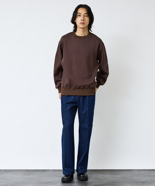 FORTUNA HOMME（フォルトゥナオム）の「【FORTUNA/フォルトゥナ】TECH SWEAT CREW NECK /トロミ鹿子ダンボールプルオーバースウェット【WEB限定】（スウェット・メンズ・ブラック/ブラウン/グリーン・M/L）」の21枚目の写真