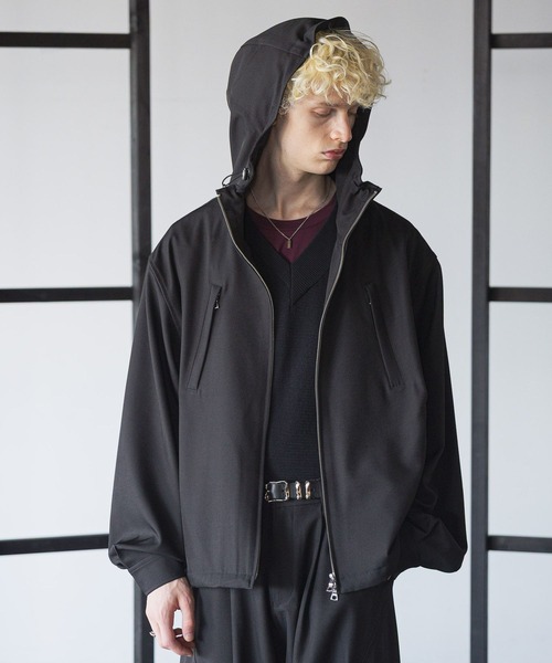 HARE(ハレ)の「【SET UP対応】ルーズラインフードブルゾン(HARE)(ブルゾン・メンズ・ブルー/グレー/ブラック・MEDIUM/SMALL)」の15枚目の写真