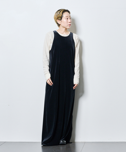 CITYSHOP(シティーショップ)の「VELOUR AMESLI DRESS:ワンピース(ワンピース・レディース・ブラック・38/36)」の10枚目の写真