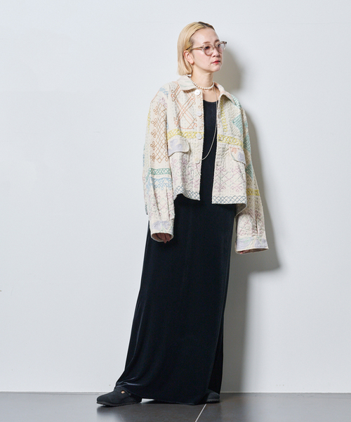 CITYSHOP(シティーショップ)の「VELOUR AMESLI DRESS:ワンピース(ワンピース・レディース・ブラック・38/36)」の11枚目の写真