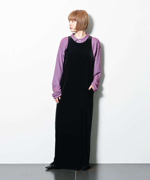 CITYSHOP(シティーショップ)の「VELOUR AMESLI DRESS:ワンピース(ワンピース・レディース・ブラック・38/36)」の15枚目の写真
