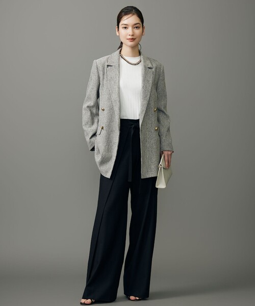 セール】シルクネップツイード ジャケット（テーラードジャケット