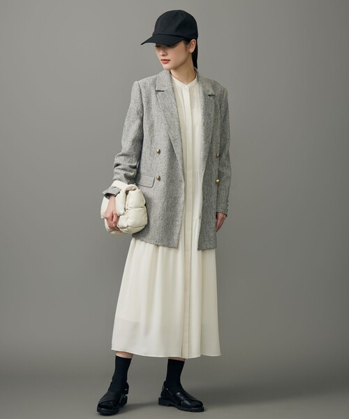 セール】シルクネップツイード ジャケット（テーラードジャケット