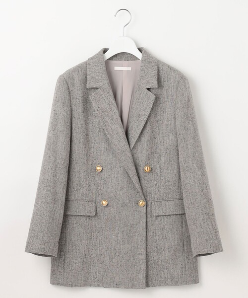 セール】シルクネップツイード ジャケット（テーラードジャケット