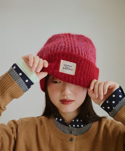 common gull products 記憶の中のガル　ニット帽　ピンク common gull products. ニット帽 ニットキャップ 記憶の中の