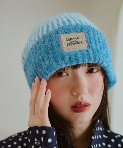 common gull products 記憶の中のガル　ニット帽　ビーニー 記憶の中のガルニット帽（ニットキャップ/ビーニー）｜common