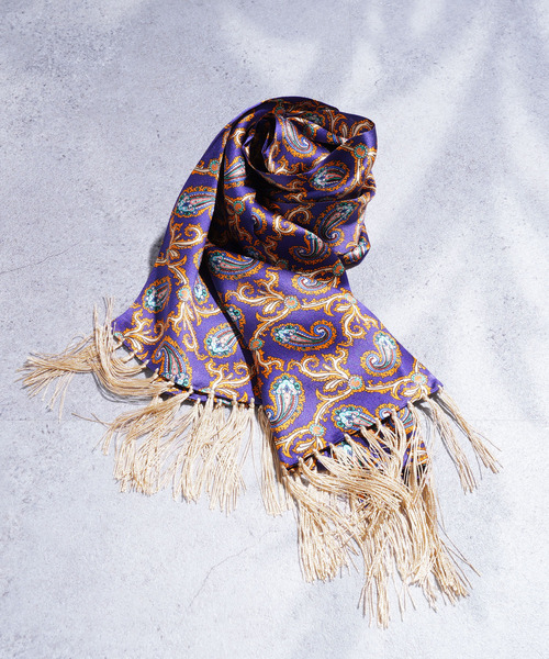 ZIP FIVE（ジップファイブ）の「老舗英国ブランド TOOTAL 100% ピュアシルクスカーフ（バンダナ/スカーフ・メンズ・スカイブルー/ピンク/グリーン/その他/マルチ/マスタード/レッド系/レッド系1/レッド系3/レッド系4/オレンジ系/ブラック系4/ブラウン系/ブルー系/ブルー系1/ブルー系2/パープル系/ナチュラル/アクア/イエロー系その他2/ブラック系1/ブラック系2/ブラック系3/ホワイト系・FREE）」の14枚目の写真