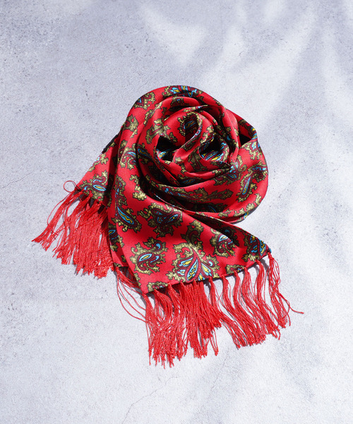 ZIP FIVE（ジップファイブ）の「老舗英国ブランド TOOTAL 100% ピュアシルクスカーフ（バンダナ/スカーフ・メンズ・スカイブルー/ピンク/グリーン/その他/マルチ/マスタード/レッド系/レッド系1/レッド系3/レッド系4/オレンジ系/ブラック系4/ブラウン系/ブルー系/ブルー系1/ブルー系2/パープル系/ナチュラル/アクア/イエロー系その他2/ブラック系1/ブラック系2/ブラック系3/ホワイト系・FREE）」の18枚目の写真