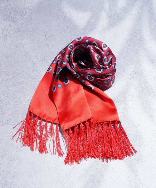 ZIP FIVE（ジップファイブ）の「老舗英国ブランド TOOTAL 100% ピュアシルクスカーフ（バンダナ/スカーフ・メンズ・スカイブルー/ピンク/グリーン/その他/マルチ/マスタード/レッド系/レッド系1/レッド系3/レッド系4/オレンジ系/ブラック系4/ブラウン系/ブルー系/ブルー系1/ブルー系2/パープル系/ナチュラル/アクア/イエロー系その他2/ブラック系1/ブラック系2/ブラック系3/ホワイト系・FREE）」の20枚目の写真