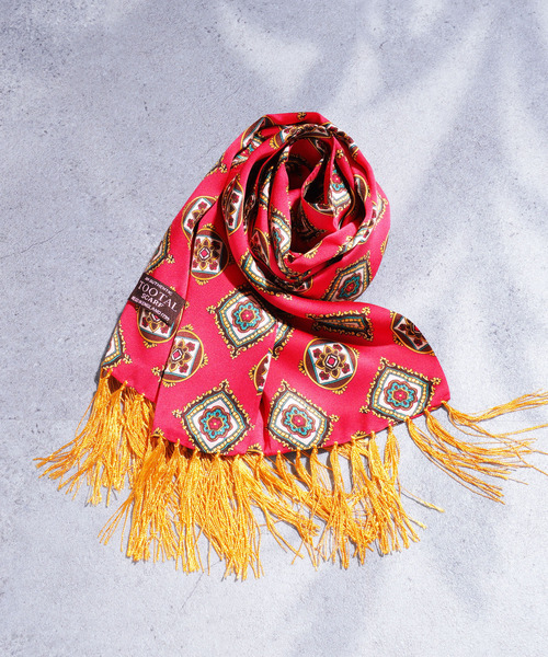 ZIP FIVE（ジップファイブ）の「老舗英国ブランド TOOTAL 100% ピュアシルクスカーフ（バンダナ/スカーフ・メンズ・スカイブルー/ピンク/グリーン/その他/マルチ/マスタード/レッド系/レッド系1/レッド系3/レッド系4/オレンジ系/ブラック系4/ブラウン系/ブルー系/ブルー系1/ブルー系2/パープル系/ナチュラル/アクア/イエロー系その他2/ブラック系1/ブラック系2/ブラック系3/ホワイト系・FREE）」の17枚目の写真