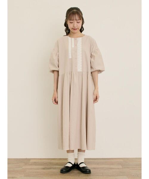 セール】【WEB限定】胸元レースワンピース（ワンピース