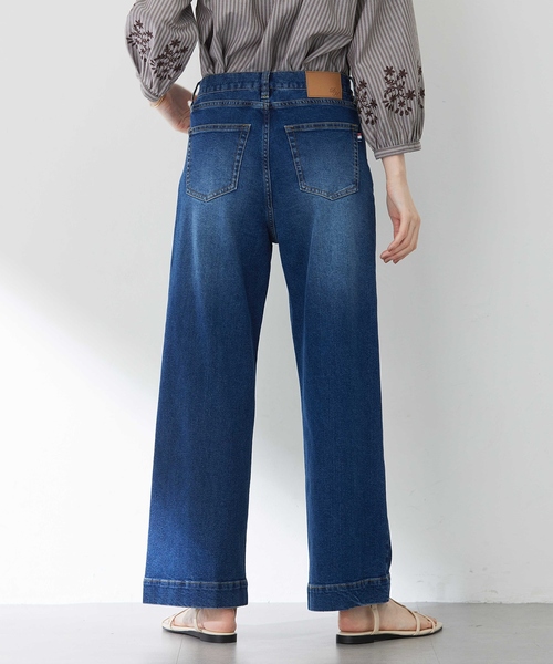 Petit Honfleur(プチオンフルール)の「【撥水】ストレッチバギーデニムパンツ(その他パンツ・レディース・ブルー/ネイビー・61/64/67)」の7枚目の写真