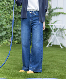 【撥水】ストレッチバギーデニムパンツ