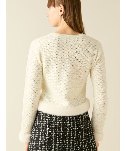 セール】エコファートリムカーディガン（カーディガン/ボレロ