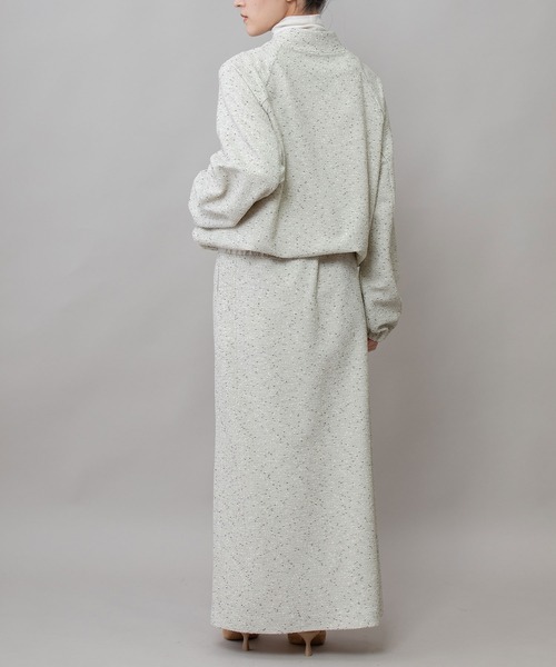 Munich(ミューニック)の「ツイード×ヴィンテージサテンマキシスカート(スカート・レディース・ブラック/グレー/オフホワイト・S)」の20枚目の写真