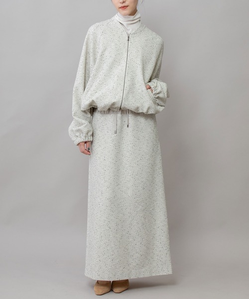 Munich(ミューニック)の「ツイード×ヴィンテージサテンマキシスカート(スカート・レディース・ブラック/グレー/オフホワイト・S)」の22枚目の写真