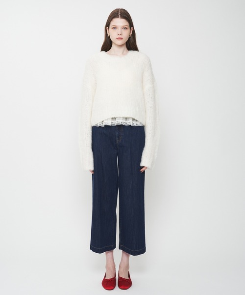 ME COUTURE（ミークチュール）の「シフォンレースピンタックブラウス（シャツ/ブラウス・レディース・アイボリー/ピンク・FREE）」の13枚目の写真