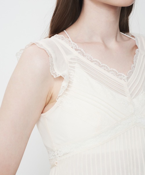 ME COUTURE（ミークチュール）の「シフォンレースピンタックブラウス（シャツ/ブラウス・レディース・アイボリー/ピンク・FREE）」の19枚目の写真