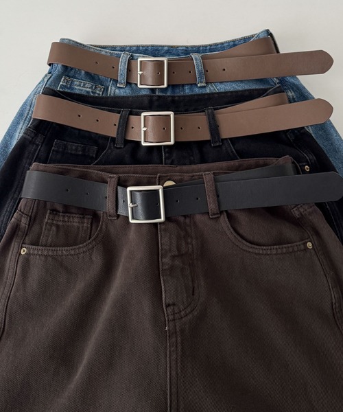 CANAL JEAN（キャナルジーン）の「El mar　ツイルキュロットパンツ（デニムパンツ・レディース・インディゴブルー/ブラウン/ブラック・SMALL/MEDIUM/LARGE）」の15枚目の写真