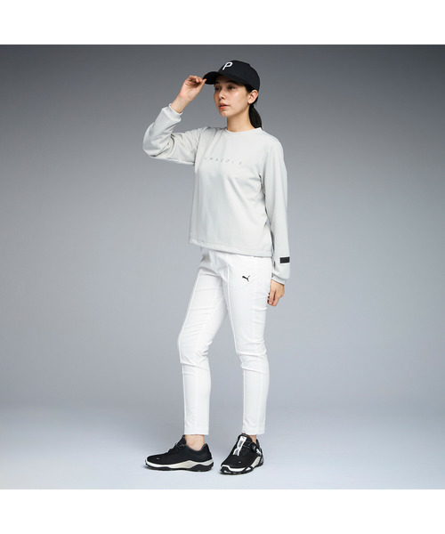PUMA(プーマ)の「PUMA プーマ ウィメンズ ゴルフ PB クルーネック プルオーバー(スウェット・レディース・ブラック/アッシュ・MEDIUM/LARGE/X-LARGE/SMALL)」の15枚目の写真