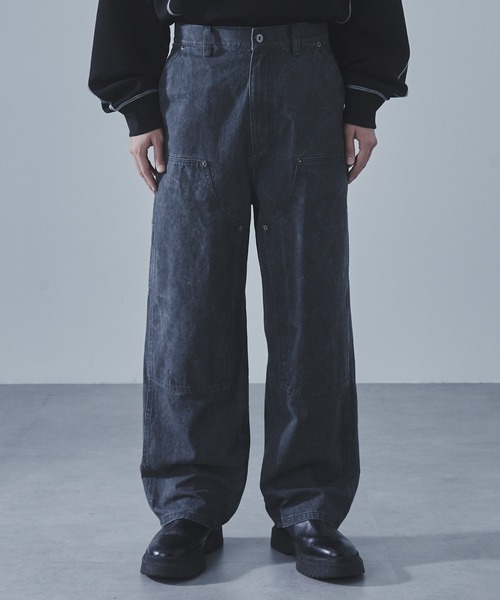 セール】【SLICK/スリック】Pigment Dye Double Knee Painter Pants