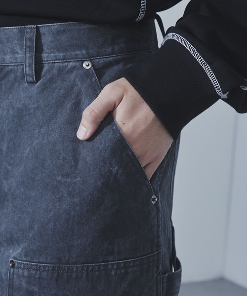 SLICK(スリック)の「【SLICK/スリック】Pigment Dye Double Knee Painter Pants/ピグメントダイダブルニーペインターパンツ/ セットアップ(その他パンツ・メンズ・ブラウン/ブラック・1/2/3)」の11枚目の写真