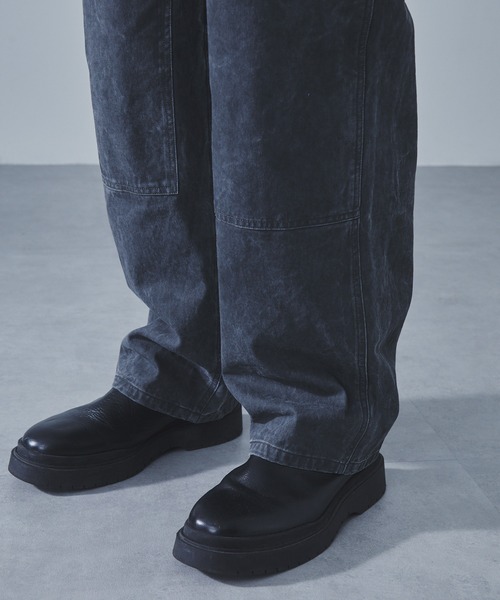 SLICK(スリック)の「【SLICK/スリック】Pigment Dye Double Knee Painter Pants/ピグメントダイダブルニーペインターパンツ/ セットアップ(その他パンツ・メンズ・ブラウン/ブラック・1/2/3)」の16枚目の写真