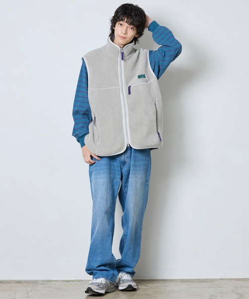 L.L.Bean(エルエルビーン)の「【JAPAN EDITION】トップシャム・ボア・フリース・ベスト(ベスト・メンズ・ライトグレー/ブラック系・SMALL/MEDIUM/LARGE)」の11枚目の写真
