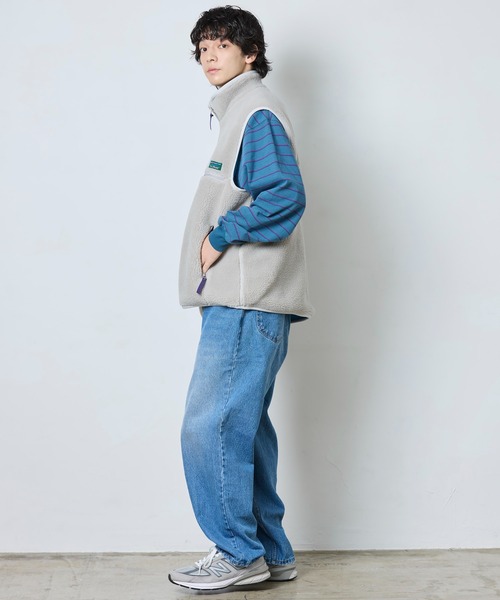 L.L.Bean(エルエルビーン)の「【JAPAN EDITION】トップシャム・ボア・フリース・ベスト(ベスト・メンズ・ライトグレー/ブラック系・SMALL/MEDIUM/LARGE)」の12枚目の写真