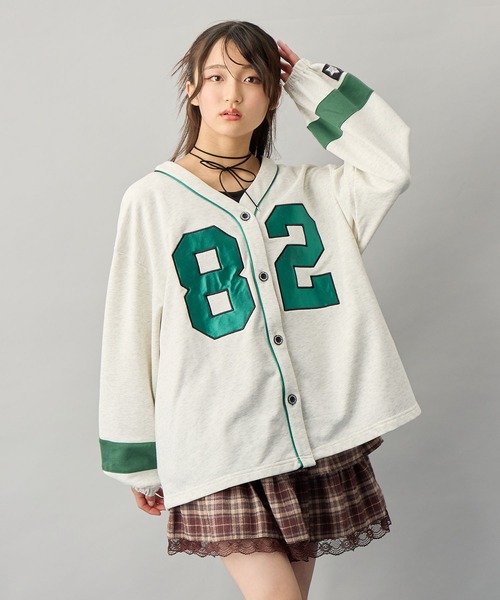 BISKEE（ビスキー）の「ベースボールシャツ（シャツ/ブラウス・キッズ・ネイビー/オフホワイト・160cm/150cm/140cm/130cm）」の2枚目の写真