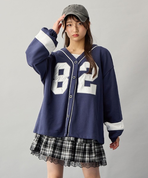 BISKEE（ビスキー）の「ベースボールシャツ（シャツ/ブラウス・キッズ・ネイビー/オフホワイト・160cm/150cm/140cm/130cm）」の5枚目の写真