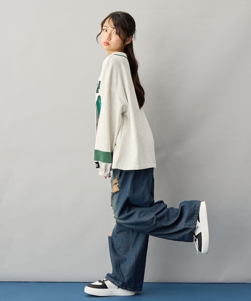 BISKEE（ビスキー）の「ベースボールシャツ（シャツ/ブラウス・キッズ・ネイビー/オフホワイト・160cm/150cm/140cm/130cm）」の21枚目の写真