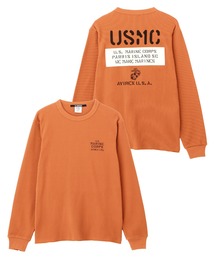 AVIREX(ABbNX)́sWEB&DEPOTtSHEETING PATCH WAFFLE L/S T-SHIRT / V[`Opb` btTVc / AVIREX / ABbNX(TVc/Jbg\[)