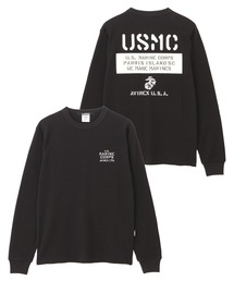 《WEB&DEPOT限定》SHEETING PATCH WAFFLE L/S T-SHIRT / シーチングパッチ ワッフル長袖Tシャツ / AVIREX / アヴィレックス