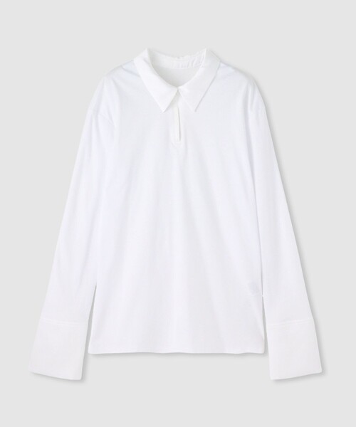 allureville(アルアバイル)の「ファンクショナルカットプルオーバー(Tシャツ/カットソー・レディース・ブラック/オフホワイト・2)」の2枚目の写真