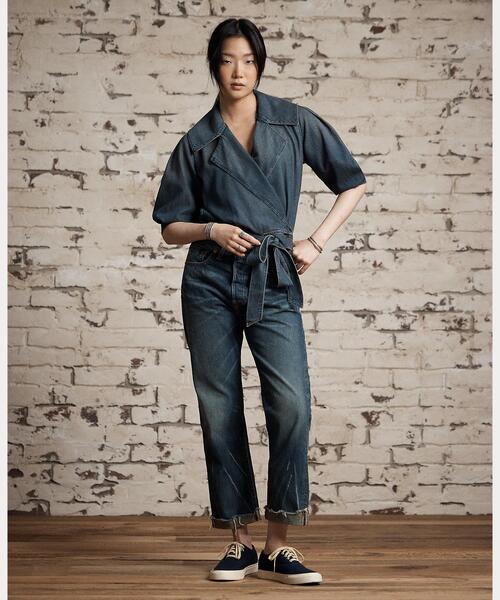 RRL(ダブル アール エル)の「インディゴ デニム ラップ ブラウス(シャツ/ブラウス・レディース・ネイビー系1・1/2/3/4/5)」の8枚目の写真