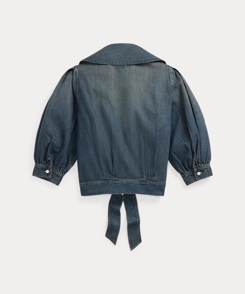 RRL(ダブル アール エル)の「インディゴ デニム ラップ ブラウス(シャツ/ブラウス・レディース・ネイビー系1・1/2/3/4/5)」の5枚目の写真