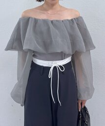 [mline]オフショルボリュームブラウス