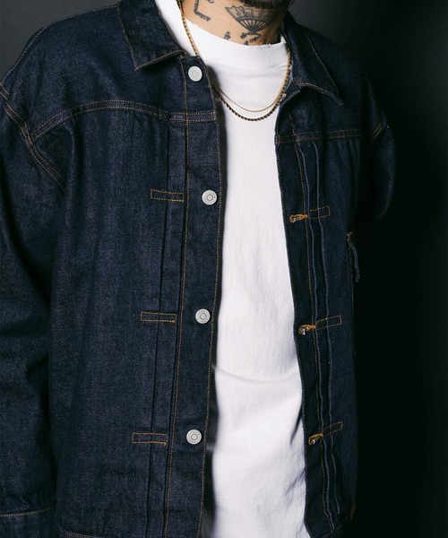 Subciety(サブサエティ)の「Japan denim jkt 47'(デニムジャケット・メンズ・インディゴブルー・SMALL/MEDIUM/LARGE/X-LARGE)」の6枚目の写真