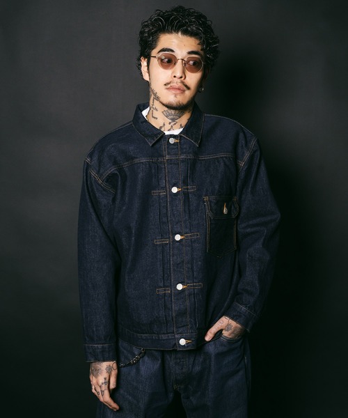 Subciety(サブサエティ)の「Japan denim jkt 47'(デニムジャケット・メンズ・インディゴブルー・SMALL/MEDIUM/LARGE/X-LARGE)」の8枚目の写真