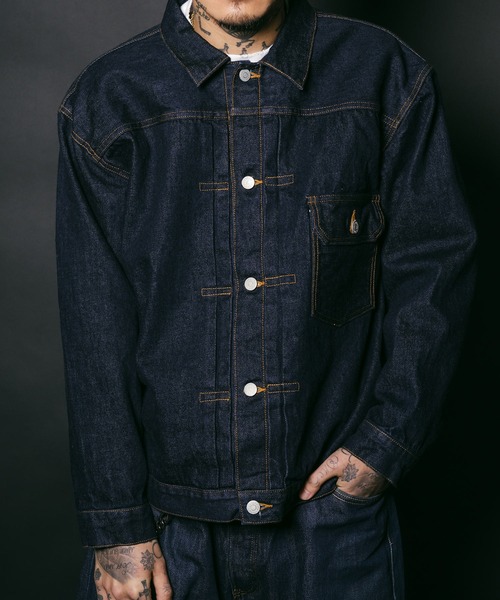 Subciety(サブサエティ)の「Japan denim jkt 47'(デニムジャケット・メンズ・インディゴブルー・SMALL/MEDIUM/LARGE/X-LARGE)」の14枚目の写真