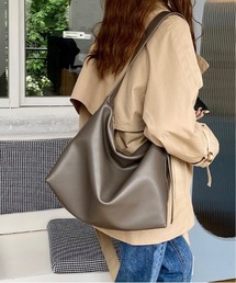 【OKUOKU 0909】大容量フェイクレザー ショルダーバッグ oku-bag-10-31【RBTS】