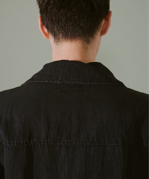 CAMPHOR WOOD(カンファーウッド)の「snow-wash faded rayon nylon l/s jump suit / ケミカルウォッシュフェードナイロンレーヨンL/Sジャンプスーツ(つなぎ/オールインワン・メンズ・ブラック系2/ブラック系1・SMALL/MEDIUM/LARGE)」の12枚目の写真